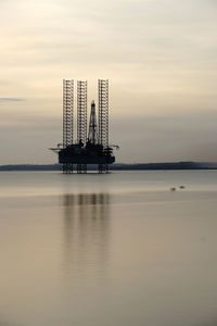 Ship in sea against sky