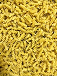 Full frame shot of yellow pasta food 