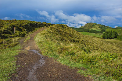 Scenic view of landscape against sky