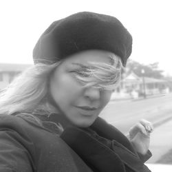 Portrait of young woman