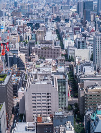 High angle view of cityscape