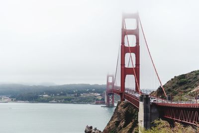 View of golden gate bridge against sky