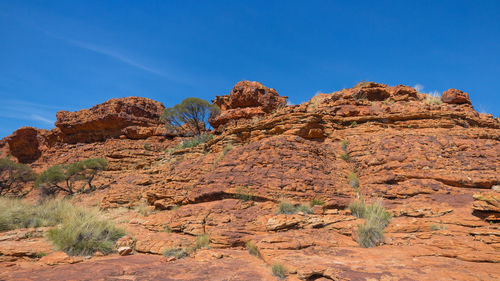 Rock formations against sky