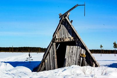 Scenic view of snow covered landscape