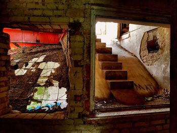 View of abandoned building