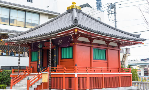 Low angle view of temple