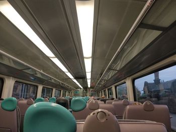 Interior of train