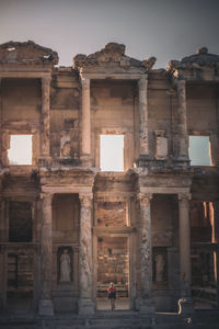 Low angle view of historical building