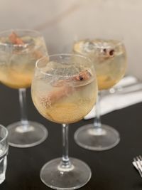 Close-up of drink on table