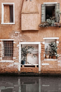 Low angle view of old building