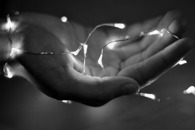 Close-up of hands