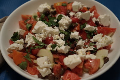 Close-up of served food