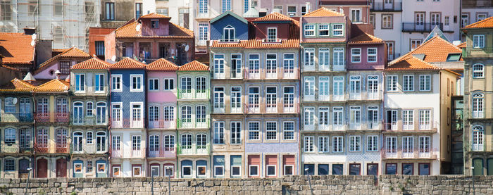 Full frame shot of residential buildings