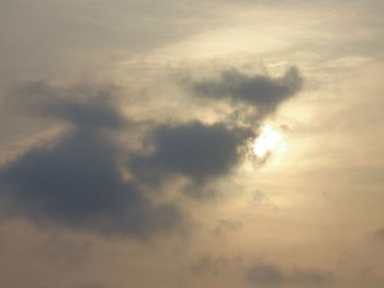 Low angle view of clouds in sky