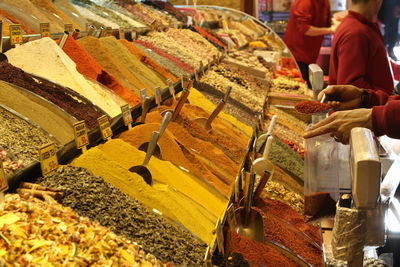 Spices at market for sale