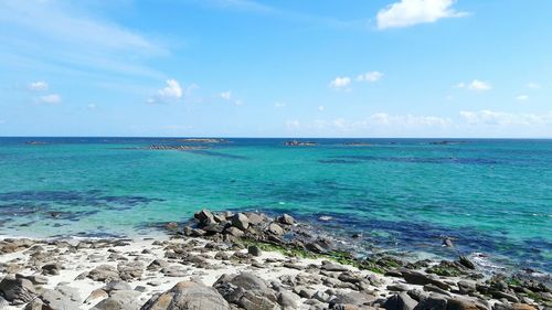 Scenic view of sea against sky