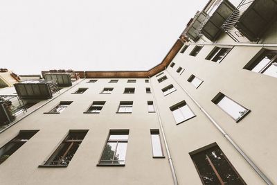 Low angle view of building against clear sky
