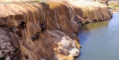 River flowing through rocks