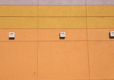 Full frame shot of orange wall