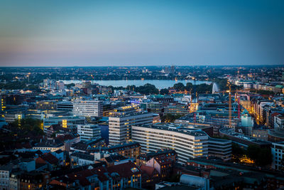 Skyline hamburg alster