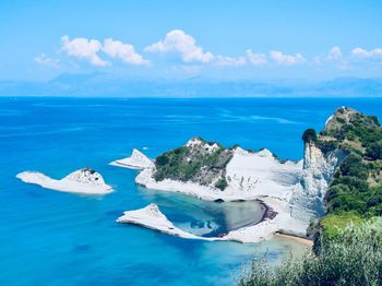 Panoramic view of sea against sky