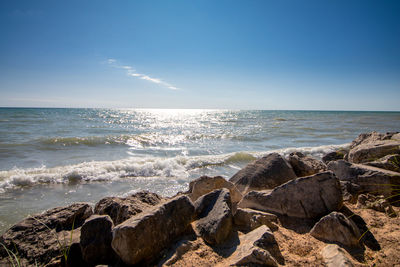 Scenic view of sea against sky