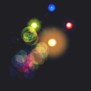 Defocused lights at night