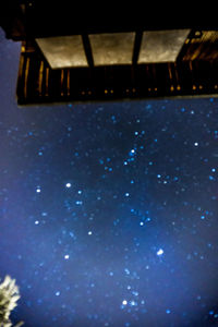 Close-up of illuminated blue water