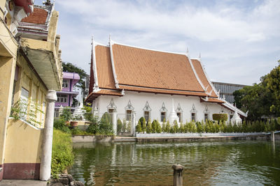 Low angle view of building against sky