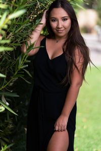 Portrait of a smiling young woman