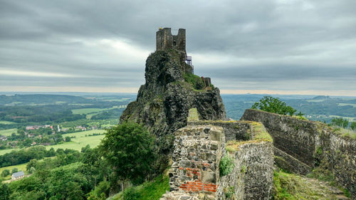 Old ruins of castle against sky