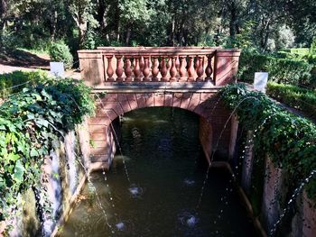 Footbridge over water