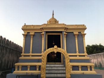 Low angle view of historical building against sky