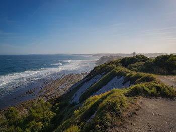 Scenic view of sea against sky