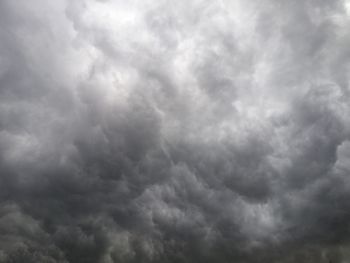 Low angle view of storm clouds in sky