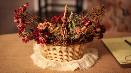 Close-up of vase on table