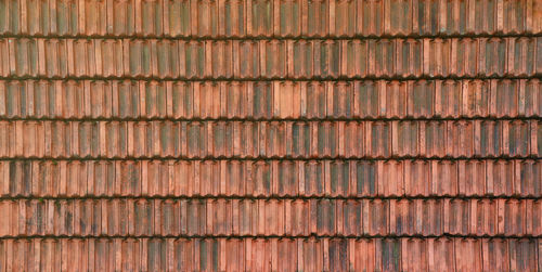 Full frame shot of roof tiles