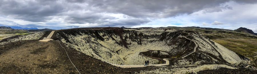 Panoramic view of landscape against sky