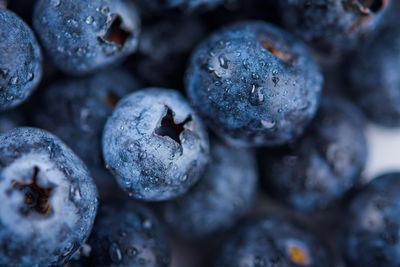 Full frame shot of blueberries