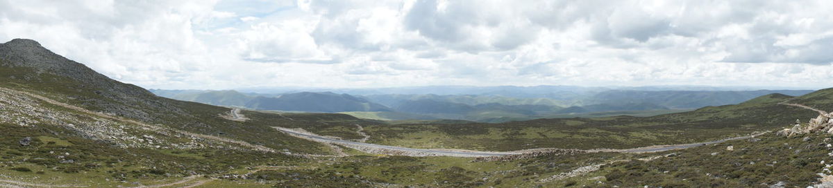 Panoramic view of landscape against sky