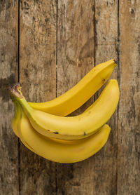 Close-up of bananas on table