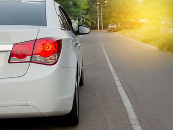 Car on road