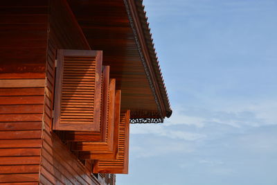 Low angle view of building against sky