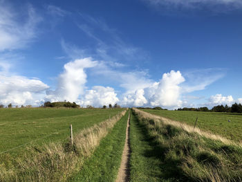 Scenic view of landscape against sky
