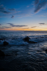 Scenic view of sea against sky