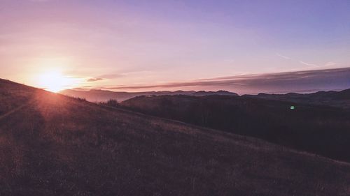 Scenic view of sunset against sky