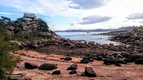 Scenic view of sea against sky