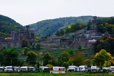 Built structure with trees in background
