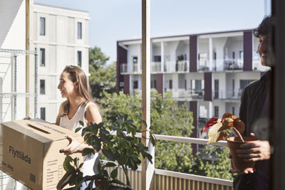 Couple at balcony