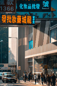 Group of people in front of building
